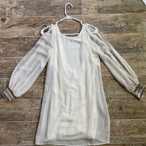 Bebe off white dress